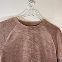 UGG  Beckner Cropped Sweatshirt Long Sleeve Cropped Crewneck Velvet Plush XL Photo 6