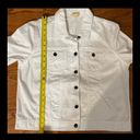 Covington longsleeves white jean jacket. Size Large Photo 8