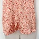 Nordstrom  Love Ady Pink Printed Satin Twist High Neck Tank Top XS Photo 4