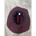 Soho Pistil  Burgundy Fedora Wide Brim Womens Hat 100% Wool Photo 3