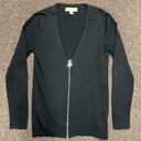 Michael Kors Michael  Women’s Black Half Zip Cardigan Size S Photo 4