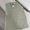 H&M Green Sweater Vest Dress Photo 0