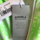 Cutter and Buck Annika  Windbreaker Atmosphere Neon Green & White Half Zip Sz M NWT Photo 6