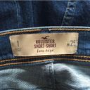 Hollister Faded Denim Distressed Frayed Hem Low Rise Short-Shorts Photo 7