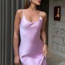 ZARA Dress Maxi Wedding Straps Lingerie Open Back Satin Effect Party Coctail Photo 3