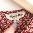 Hidden Alley  Floral Long Sleeve Blouse Medium Photo 3