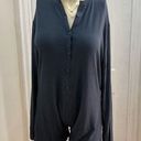 SKIMS Size 2X Graphite Soft Lounge Button Up Henley Onesie Romper NWT Sleepwear Photo 0