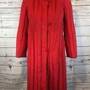 Edge 1980s The Waters  Vintage Red Quilted Down Puffer Coat size small Photo 13