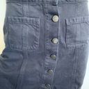 Garage  XS button front black denim mini-skirt Photo 2