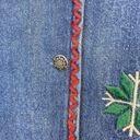 Susan Bristol Vintage Patchwork Embroidered Denim Boho Western Country Vest M Photo 4