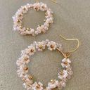 Handmade Kawaii flower beads hoop earrings✨ Photo 2