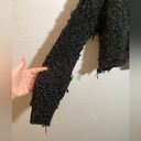 Urban Outfitters  Black cropped chenille sweater size medium grunge Photo 3