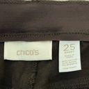 Chico's Chico’s Brown Elastic Waistband Cropped Jeans Size 2.5S/Large/14 Photo 5