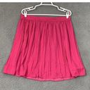 Rachel Zoe  Women's Pink Pleated Midi Skirt Elastic Waist Lined Size Large Photo 4