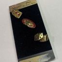 Monet Signed  - 3 Set NWT Set Of Gambling / Casino / Lucky Tack Pins Gold Tone Photo 0