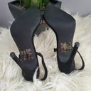 Boohoo  Black Pointed Toe Slingback Strappy Heels 8 Photo 6