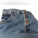 L.E.I  Vintage Y2K Blue Medium Wash Button Fly High Rise Wedgie Denim Jean Shorts Photo 2