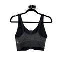 All In Motion  Sports Bra Womens Size XXL Medium Support Seamless Zip Front Black Photo 2