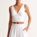 Abercrombie & Fitch  Linen White Ultra High Waisted Shorts Photo 4