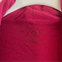 L.L.Bean  Cardigan Pink Pleated Pin Tuck Tie Front Open Long Sleeves Sz L EUC Photo 3