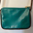 Liz Claiborne Rare Vintage 1980's  Kelly Green w/Brown Trims & Strap Camera Bag Photo 4