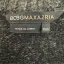 BCBG Maxazria Black Wool Blend Short Puff Sleeves Cardigan Sweater Sz XS/S Photo 5