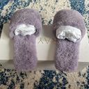 Raye Shearling Sandal in Lilac  Color:Lilac Photo 2