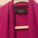 Charter Club  Women's 100% Cashmere Duster Sweater FUCHSIA Photo 3