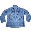 Denim & Co Vintage Floral Embroidered  Button Up Jacket Photo 1