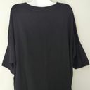 City Chic NWT  Black Oversize Longline 3/4 Sleeves Relaxed Crew Neck Top Size 18 Photo 4