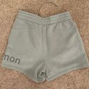 Lululemon Sage Green Branded Lounge Shorts Photo 1