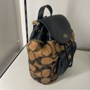 Coach  X Jennifer Lopez Pennie Backpack 22 In Signature Shearling Photo 1