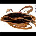 Stone Mountain  Coral Fabric/Leather Shoulder Bag Photo 10