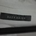 Suzy Shier  white cotton top with eyelet hem size XXL Photo 2