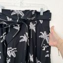 Ann Taylor [] Black White Tropical Palm Tree Pleated Maxi Skirt NWT Pockets Sz 16 Photo 8