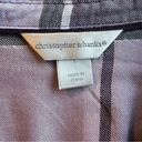 Christopher & Banks  Purple/White/Gray Button-down Shirt Size L Photo 2