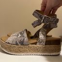 Soda Snakeskin Platform Heels Photo 0