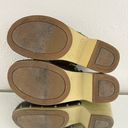 Airwalk Vintage Y2K Fall Brown Green Knit Cottage Wood Heeled Chunky Clog Mules Photo 8