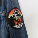 EXPRESS Y2k Vintage  Jean Jacket with Patches Medium Heart Kidcore Retro Denim Photo 6