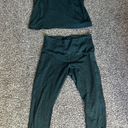 Green Two Piece Workout Set Size L Photo 0