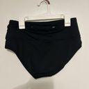 Nike  Essential High Waisted Bikini Swim Bottoms Black Size Small Pocket Zipper Photo 2