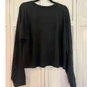 Gottex  NWOt black cropped sweatshirt size m Photo 3