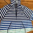 Hunter Striped Print Hoodie Hood Oversized Crop  Photo 8