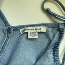 American Eagle 100% Cotton Light Wash Chambray Denim Mini Dress Photo 11