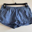 Vans  Women's Pull-On Shorts W/Pockets Size S Blue Drawstring Photo 0