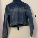 Polo  Ralph Lauren Blue Jean Jacket Denim Cotton Distressed Cropped Photo 3