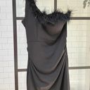 Dry Goods Black One Shoulder Dress Photo 0