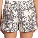 Joie  Leopard Linen Shorts Mobwife Merci Mehira Muted Ombre Size 2 Photo 9