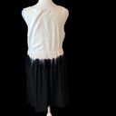 Olive & Oak  gorgeous NWOT white grey black fringed sleeveless dress Photo 3