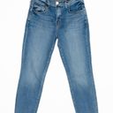 L'AGENCE  Sada High Rise Cropped Slim Cotton Stretch Denim Jeans Reservoir Wash  Photo 0